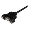 Startech.Com Panel Mount USB Extension Female to Male Cable 3ft, 299550996 USBPNLAFAM3